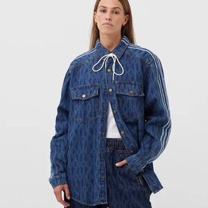 *NWT* ADIDAS x Ivy Park Monogram Denim Shirt (XS)